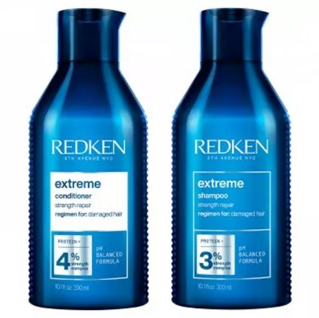 Redken Extreme, zestaw do włosów zniszczonych, szampon + odżywka, 2x300ml