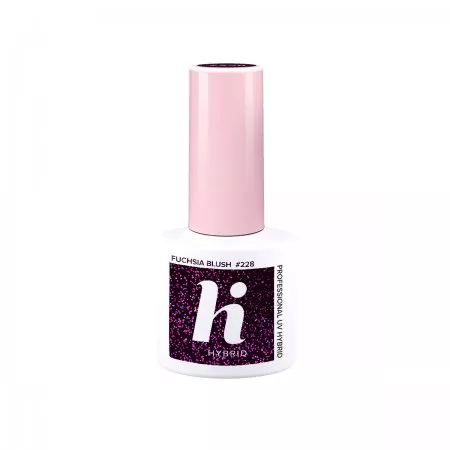 hi hybrid, lakier hybrydowy, 5ml, #228 Fuchsia Blush