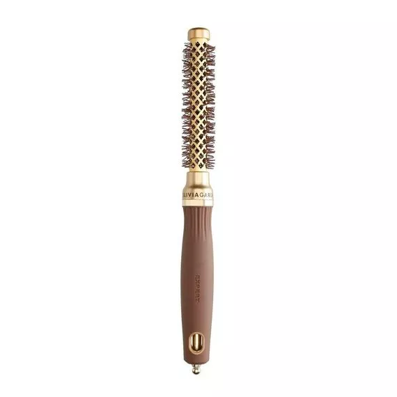 Olivia Garden Expert Blowout Shine, szczotka do modelowania włosów, Wavy Bristles Gold&Brown 15mm
