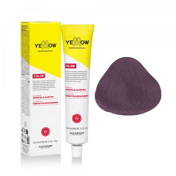 Yellow Professional Color Permanent, farba do włosów, 5.22S, 100ml