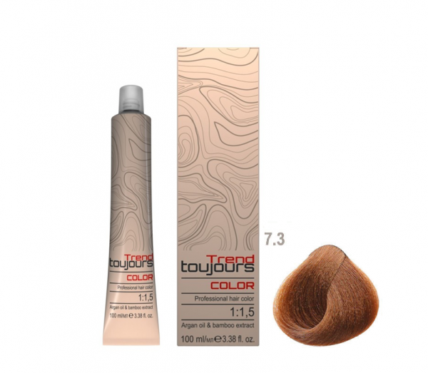Trend Toujours Professional Color Care, farba do włosów, 7.3, 100ml