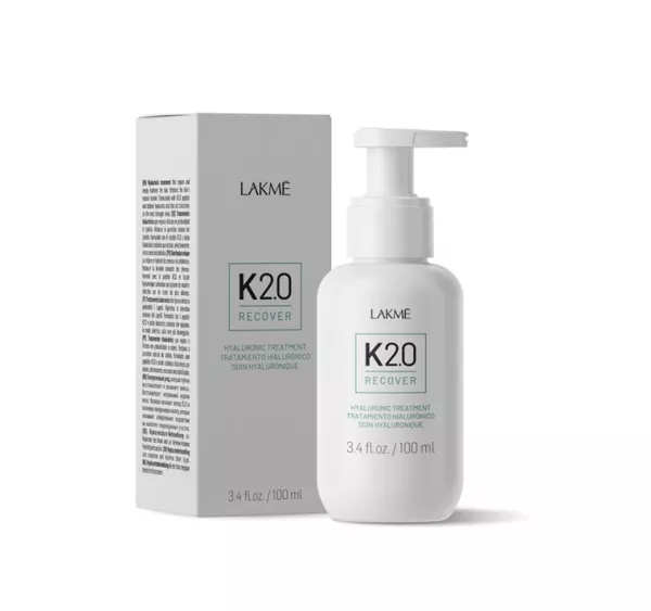 Lakme K2.0 Recover Hyaluronic Treatment, kuracja nawilżająco-odbudowująca włosy, 100ml