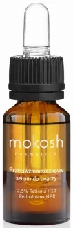 Mokosh, przeciwzmarszczkowe serum do twarzy 2,5% Retinolu H10 i Retinoinianu HPR, 10ml