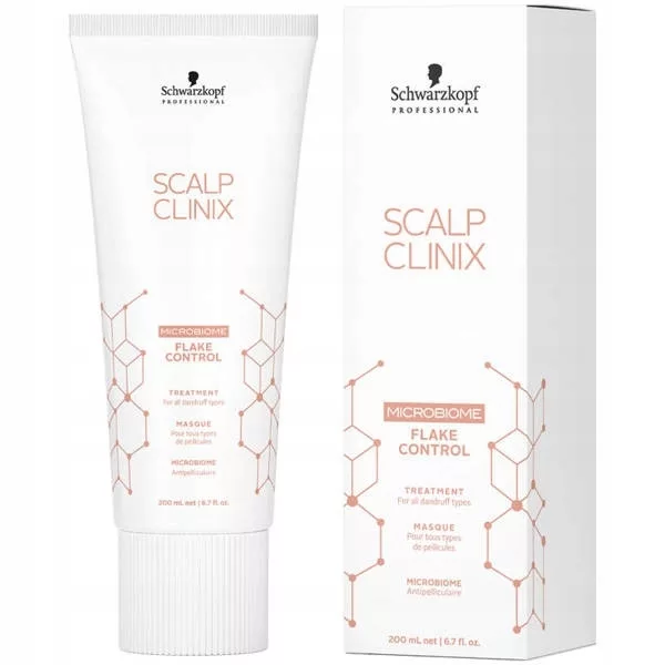Schwarzkopf Scalp Clinix Flake Control, maska przeciwłupieżowa do włosów, 200ml