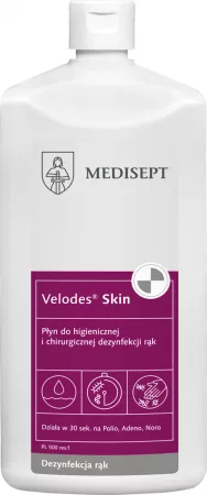 Medisept Biobójczy, Velodes Skin, płyn do dezynfekcji rąk i skóry, 500ml