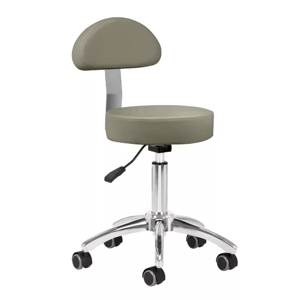 Taboret kosmetyczny Activeshop AM-304 szary (oliwkowy) - dostępny w 48h