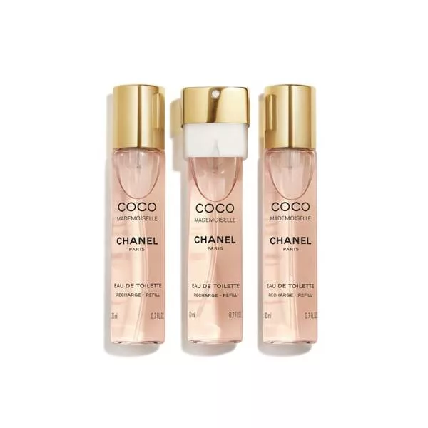 Chanel Coco Mademoiselle woda toaletowa spray 20ml z wymiennym wkładem 2x20ml (W)