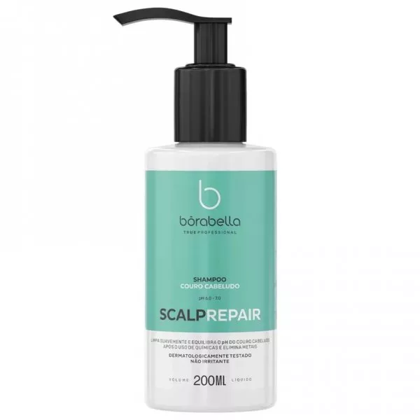 Borabella Scalp Repair, delikatnie oczyszczający szampon neutralizujący pozostałości chemiczne, 200ml