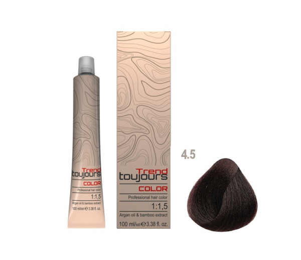 Trend Toujours Professional Color Care, farba do włosów, 4.5, 100ml