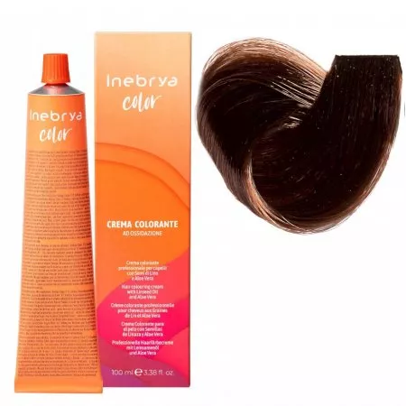 Inebrya Color, farba do włosów, koloryzacja trwała, 5/7, 100ml