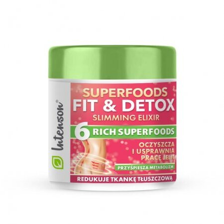 Intenson Superfoods Fit & Detox Elixir koktajl błonnikowy suplement diety 135g
