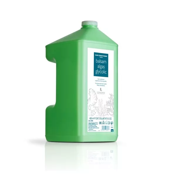 Lendan Algas Glycolic, balsam do włosów nawilżający z algami morskimi oraz kwasem glikolowym, 4L