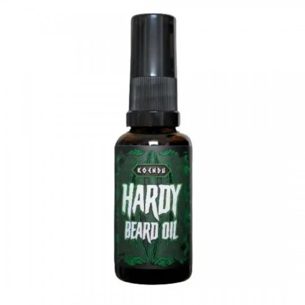 Koendu Hardy Beard Oil, wegański olejek do brody o zapachu imbiru, 30ml