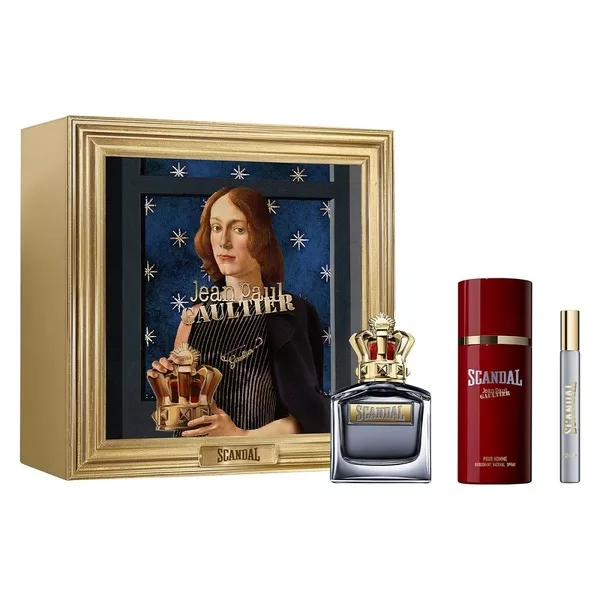 Jean Paul Gaultier Scandal Pour Homme zestaw woda toaletowa spray 100ml + dezodorant spray 150ml + woda toaletowa spray 10ml (M)