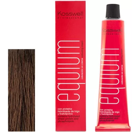 Kosswell Equium 6.3, Profesjonalna farba do włosów, Ciemny złoty blond, 60ml