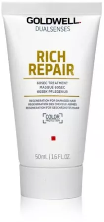 Goldwell Dualsenses Rich Repair Mini, 60-sek.kuracja odbudowująca, 50ml