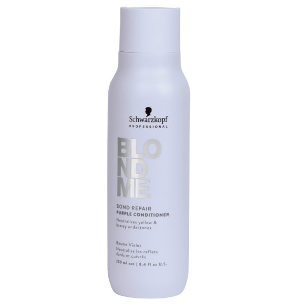 Schwarzkopf BlondMe Bond Repair, odżywka fioletowa neutralizująca kolor włosów blond, 250ml