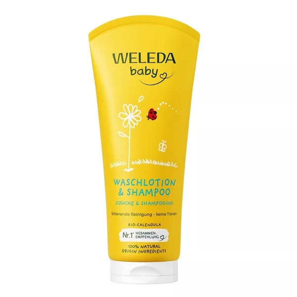 Weleda Baby szampon i płyn do mycia ciała z nagietkiem lekarskim 200ml