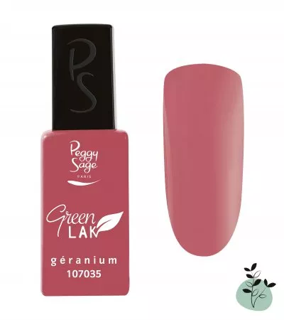 Peggy Sage Green Lak, lakier do paznokci utwardzany lampą UV/LED, 10ml, geranium