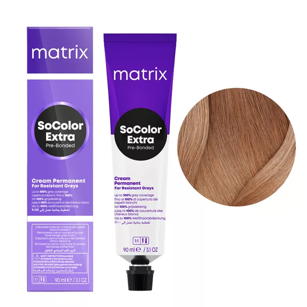 Matrix SoColor Extra Coverage, farba do krycia włosów siwych z technologią Pre-Bonded, 509RB, 90ml