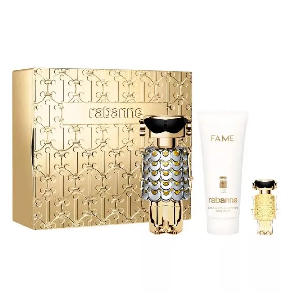 Paco Rabanne Fame zestaw woda perfumowana spray 80ml + balsam do ciała 100ml + miniatura wody perfumowanej spray 4ml (W)