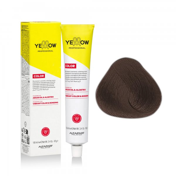 Yellow Professional Color Permanent, farba do włosów, 6.41, 100ml