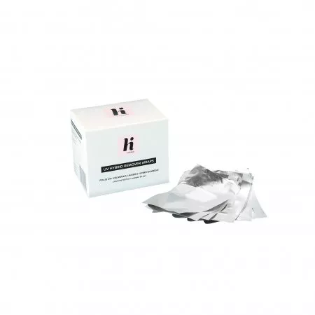 hi hybrid, folie do usuwania lakieru hybrydowego, 1 opakowanie (50 szt.)