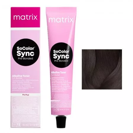 Matrix SoColor Sync, alkaiczny toner do włosów z technologią Pre-Bonded, 4P, 90ml