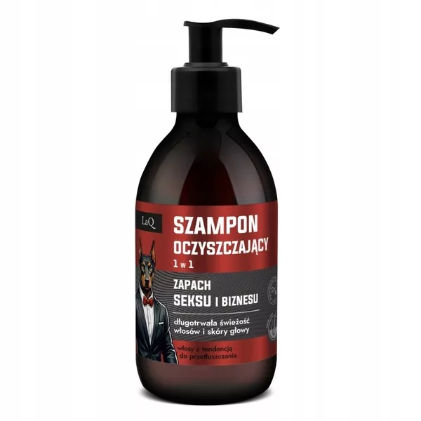 LaQ Zapach Seksu i Biznesu, szampon 1w1 oczyszczający, 300ml