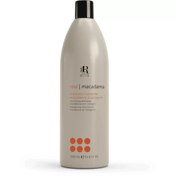 RR Line Macadamia Star, szampon odżywczy z makadamią i kolagenem, 1000ml
