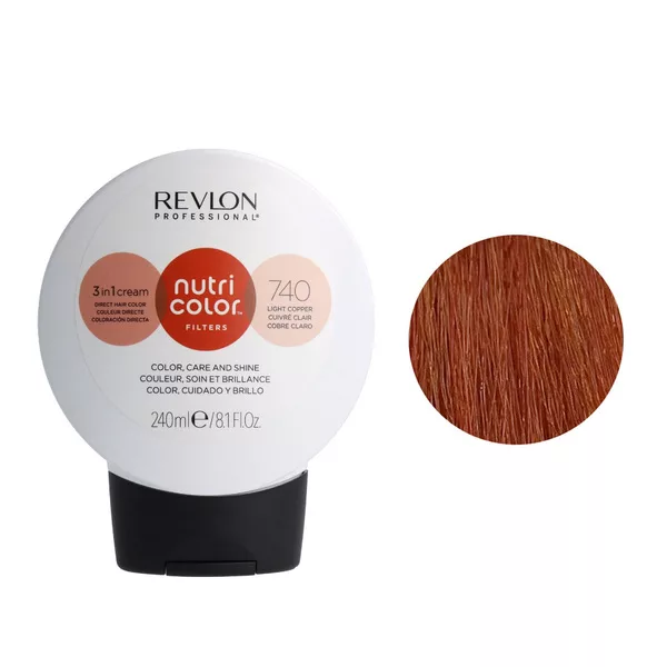 Revlon Nutri Color Filters, maska koloryzująca bez amoniaku, miedziany, 240ml