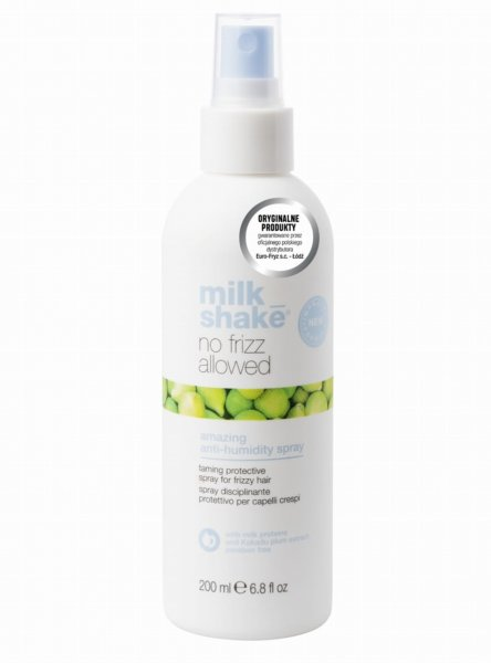 Milk Shake Lifestyling No Frizz Allowed Amazing, spray przeciw puszeniu zabezpieczający włosy przed wilgocią, 200ml