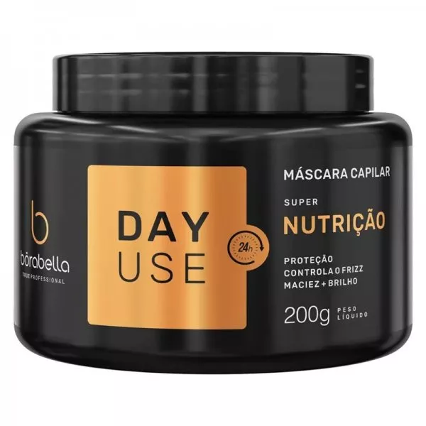 Borabella DayUse Super Nutrition, maska intensywnie odżywiająca i wygładzająca włosy, 200g