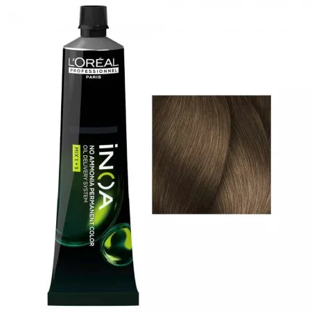 Loreal Inoa, farba do włosów w kremie bez amoniaku, 7.8, 60g