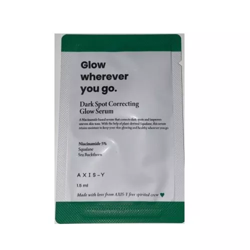 Axis-y Dark Spot Correcting Glow Serum rozjaśniające serum redukujące przebarwienia saszetka 1.5ml