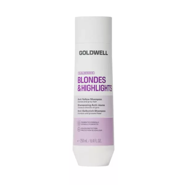 Goldwell Dualsenses Blondes & Highlights Anti-Yellow, szampon neutralizujący do włosów, 250ml