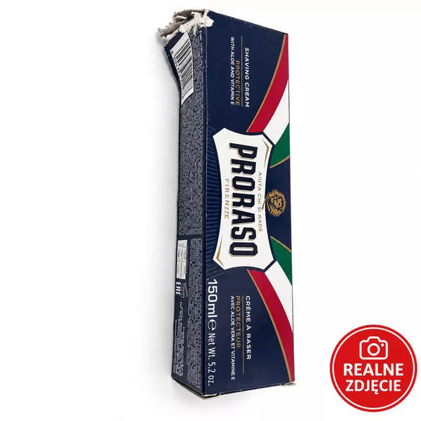 Proraso, nawilżający krem do golenia, zielona herbata, 150ml - uszkodzone opakowanie