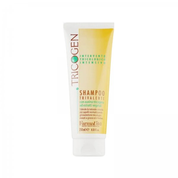 Farmavita Tricogen Shampoo, szampon kuracja dla włosów przetłuszczających się z łupieżem i eliminująca wypadanie, 250ml