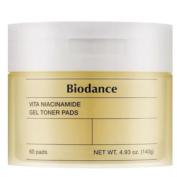 Biodance Vita Niacinamide Gel Toner Pads rozświetlające płatki żelowe do twarzy 60szt