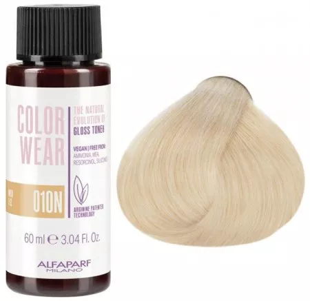 Alfaparf Milano Color Wear Gloss, toner do włosów bez amoniaku, 60ml, 10N