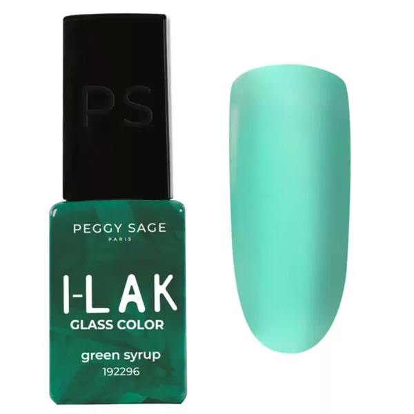Peggy Sage I-LAK Glass Color, lakier hybrydowy, Green Syrup, 5ml