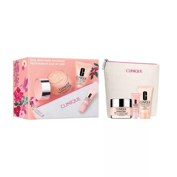 Clinique Day and Night Moisture zestaw żelowy krem do twarzy 50ml + maseczka intensywnie nawilżająca 30ml + serum do twarzy 5ml