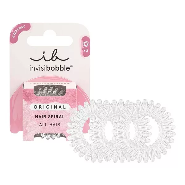 Invisibobble Original Everyday gumka do włosów spiralna Crystal Clear 3szt.