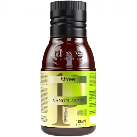 Three Therapy Nanoplastia, kuracja do prostowania włosów bez formaldehydu, 100ml
