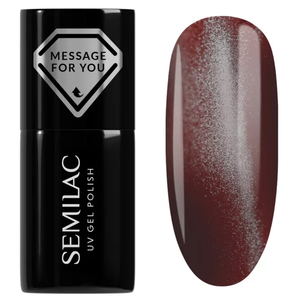 Semilac, lakier hybrydowy, 738 Cherry Choco Jelly Gloss, 7ml
