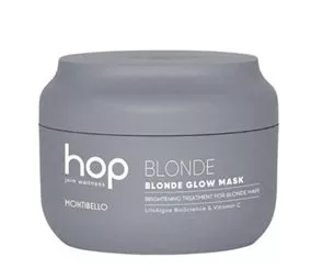 Montibello Hop Blonde Glow, maska rozświetlająca do włosów blond i rozjaśnianych, 200ml