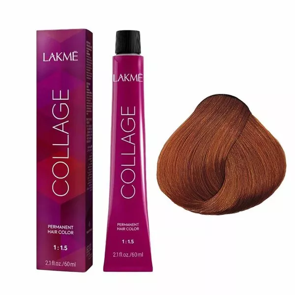 Lakme Collage, farba do włosów trwale koloryzująca, 8/44, 60ml