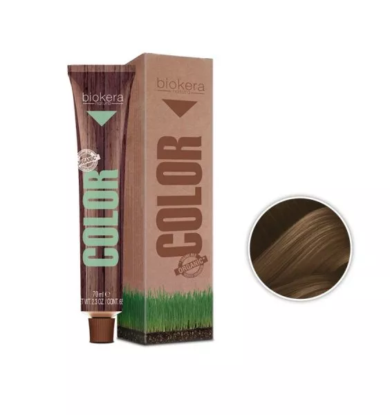 Biokera Natura Natura Color, trwała farba do włosów z olejkami roślinnymi, 6, 70ml