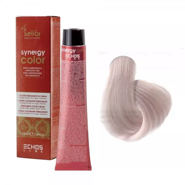 Echosline Seliar Synergy Color, farba do włosów bez amoniaku, S17.0 Super Very Light Blonde Iris, 100ml