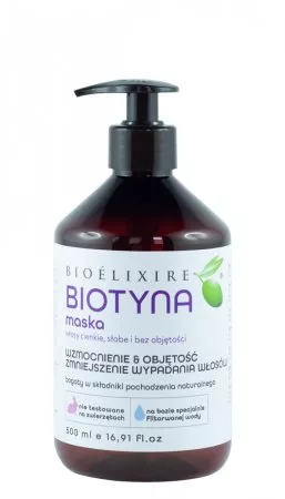 Bioelixire, wzmacniająca maska z biotyną, 500ml